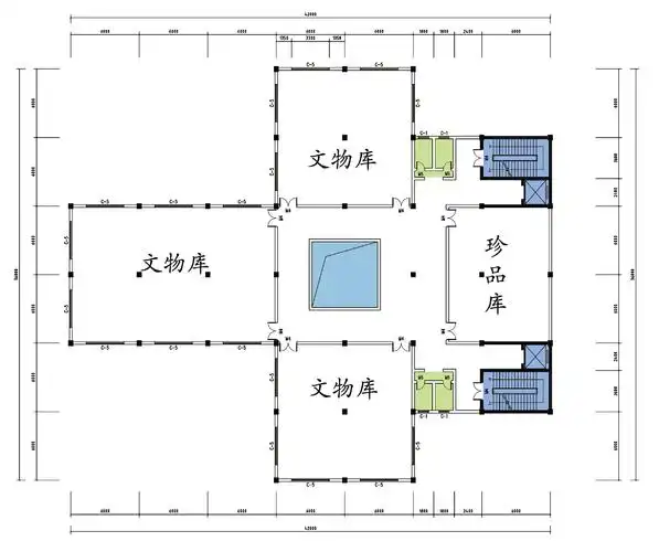 三层平面图-博物馆设计第7张图片