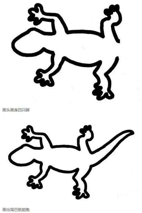 卡通壁虎怎么画小壁虎的画法步骤图片素描-儿童简笔画大全