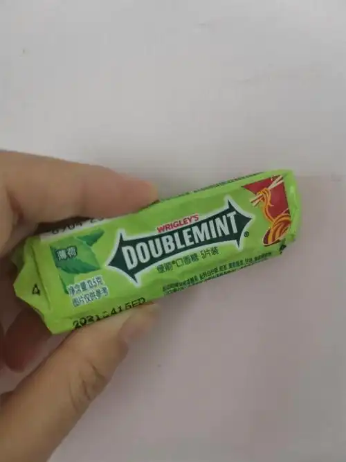 绿箭doublemint口香糖原味绿茶薄荷味