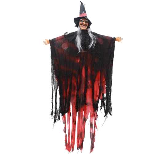 万圣节女巫吊鬼屋装饰吓人道具鬼声控怪笑声装饰品酒吧派对装扮