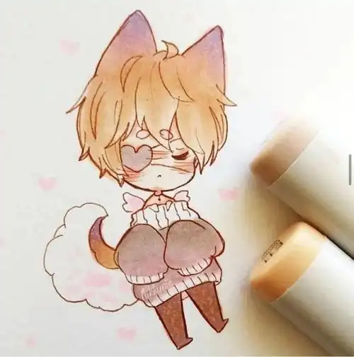 马克笔手绘丨超可爱的q版人物又来啦马克笔新手最爱