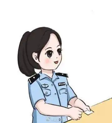 新疆基层民警手绘漫画定格"警花"风采!