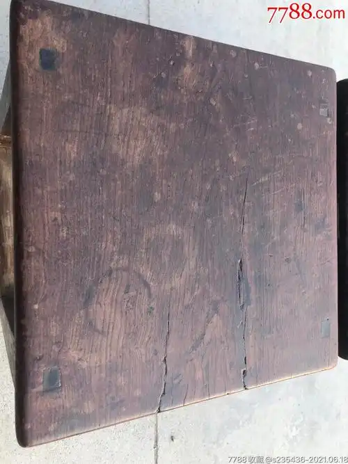 柞榛木方凳一对包浆浓厚保存完整包老包真尺寸如图