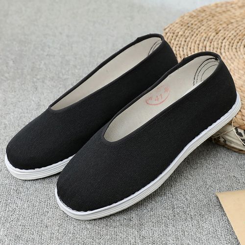 老北京布鞋春季手工千层防滑防臭吸汗全棉复古圆口布鞋