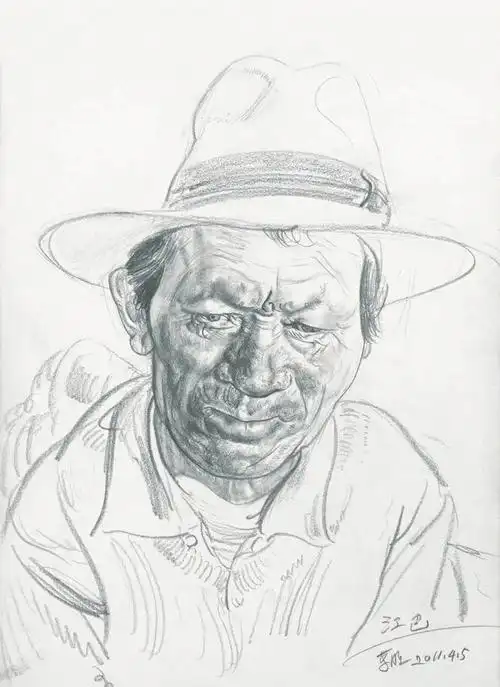 清华美院副教授,忻东旺素描速写