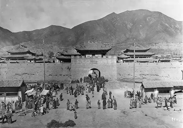 老照片中的丹噶尔古城青海省湟源县