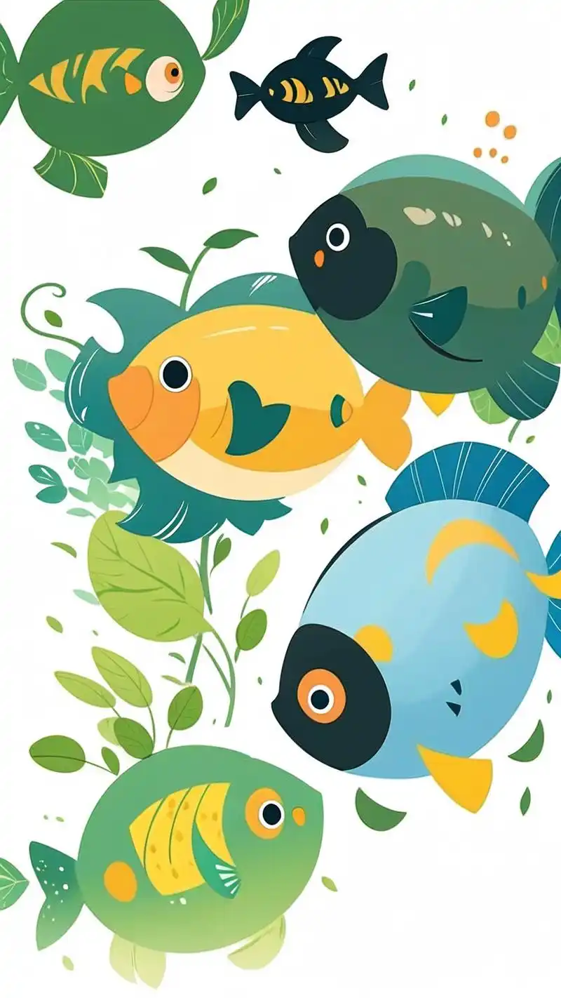 🐠🌴 看着这些五彩斑斓的热带鱼在水中自由游弋,是不是心情