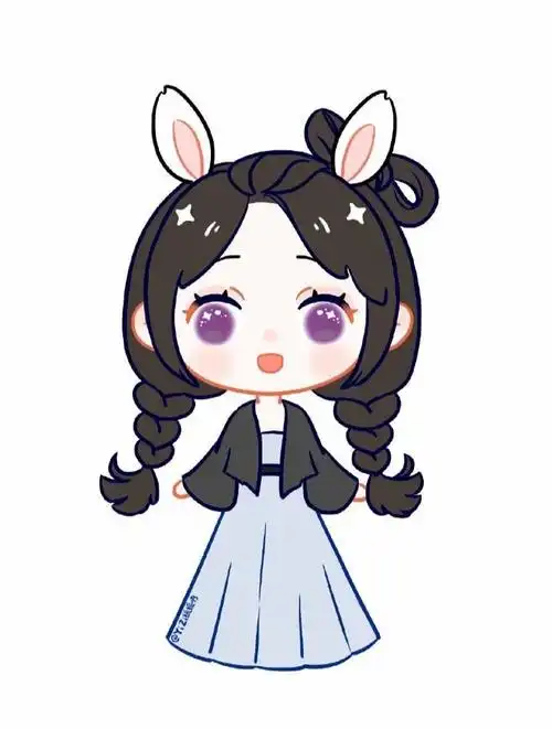 q版杨紫卡通形象,紫q版萌图卡通_大山谷图库