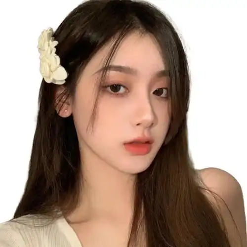 白底风格女生头像