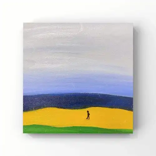 零基础丙烯画  #丙烯画  画一副简单的丙烯画