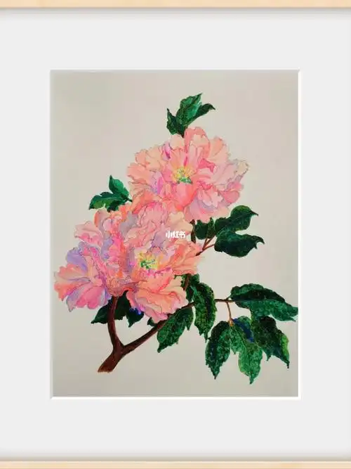 原创作品,用广博80色集物舱马克笔#马克笔  #牡丹  #绘画过程  #画画