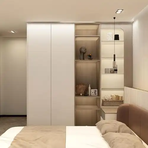 兔宝宝整体衣柜全屋定制一门到顶家装轻奢卧室家具定制走入式衣柜