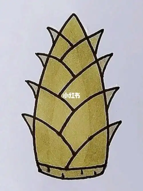 育儿简笔画  #竹笋  #亲子教育  #不负春天  #简笔画教程