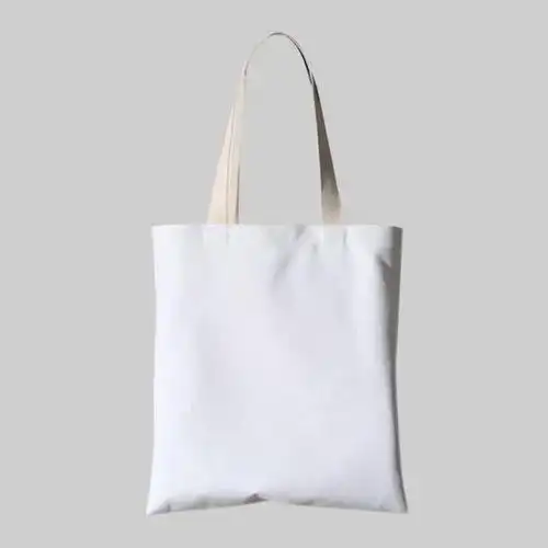 纯白帆布袋富源插画手绘创作布艺素面工作室用纯棉环保手提单肩购物包