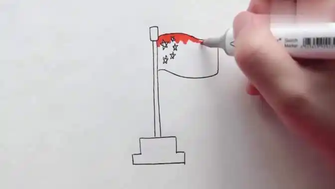 关于五星红旗的手抄报简笔画-教育视频-搜狐视频