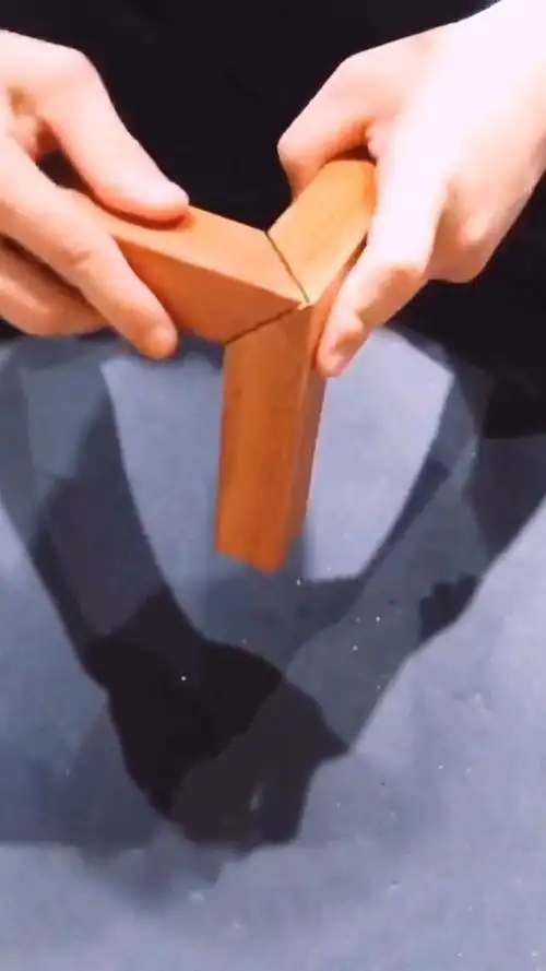 鲁班千年七十二榫卯之粽角榫粽角榫榫卯结构