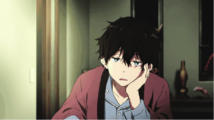 动漫男生托腮发呆gif动图_动态图_表情包下载_soogif