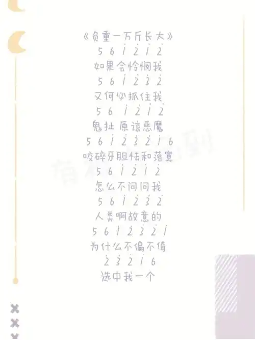 卡林巴21键拇指琴简谱流行曲