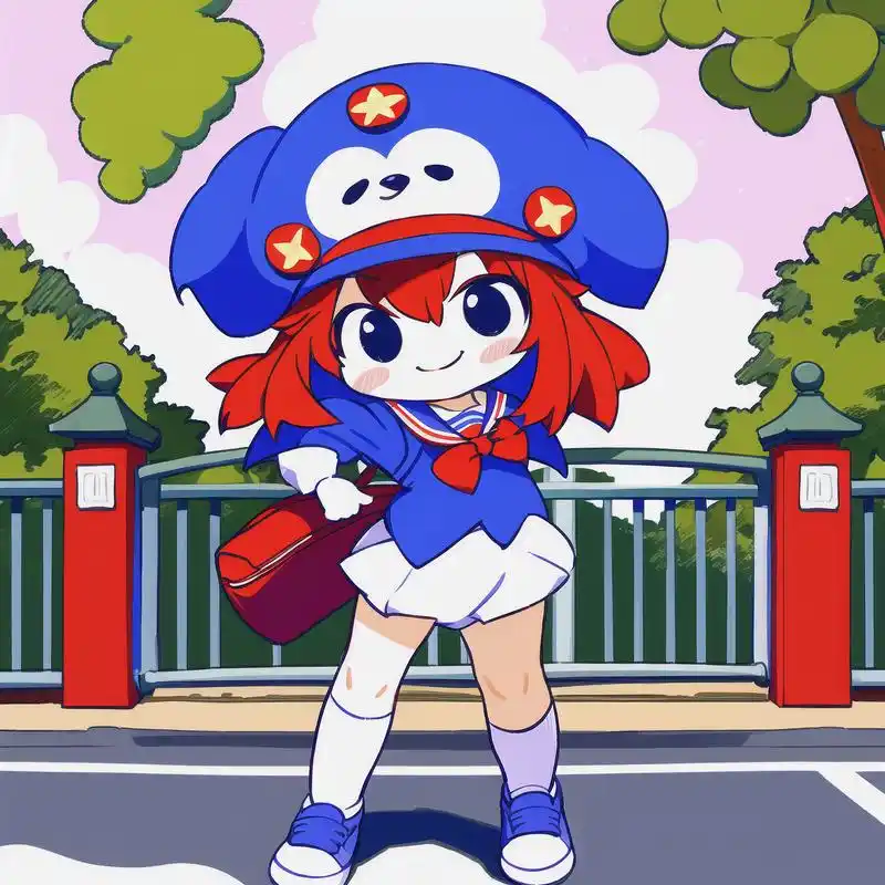 为学校设计的吉祥物来啦!q版风格真的太可爱啦,让人忍不住想捏一捏.