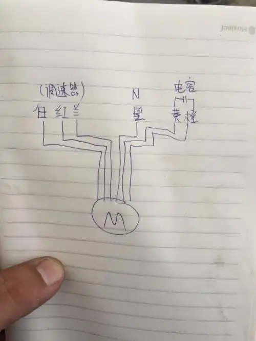 220v风机有六根线,求如何反转,这张图是现在电机六根线的示意图