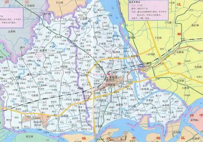 扬州地图全图高清版下载