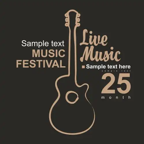 古典的音乐会海报矢量设计