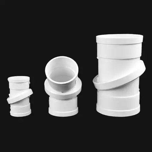 pvc旋转直接 可360旋转弯头管箍排水管件下 水管 配件接头小角度