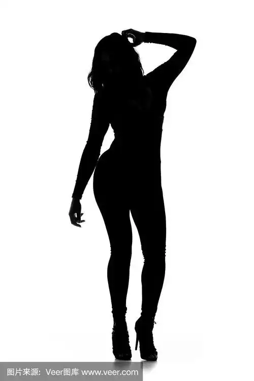 性感的女性剪影