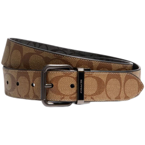 coach蔻驰男士腰带棕色涂层帆布【美国直采,官方查验】 棕色5951qbrmo