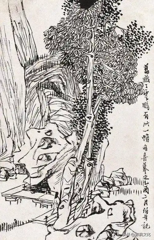 任伯年山水画:笔画之间见乾坤,着墨之处现雅韵_作品