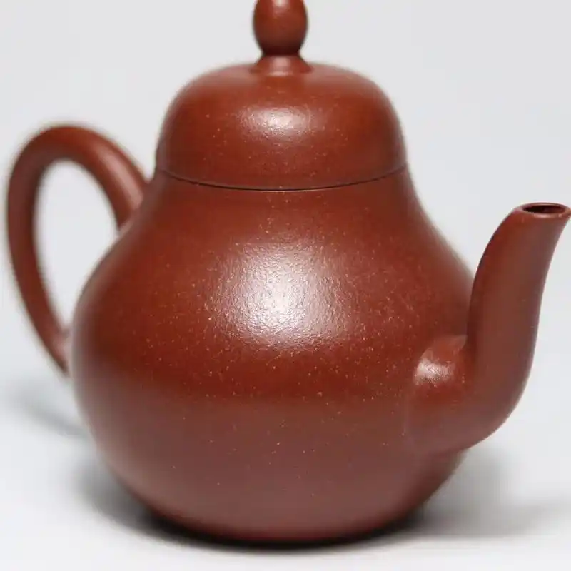 小思亭 工艺美术师许林峰作品 原矿玫瑰朱泥,全手工制, 容量90cc,梅花