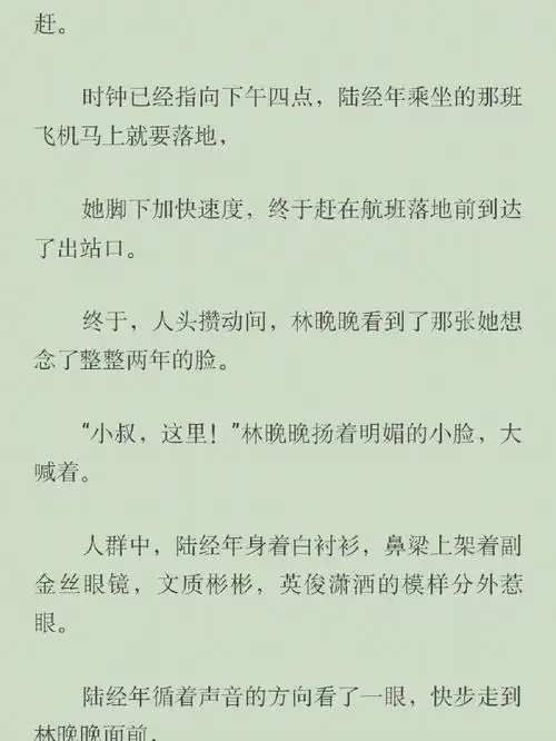 林晚晚陆经年/完整版小说/林晚晚陆经年/全文无删减阅读