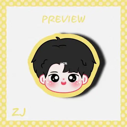 案例张杰q版大头