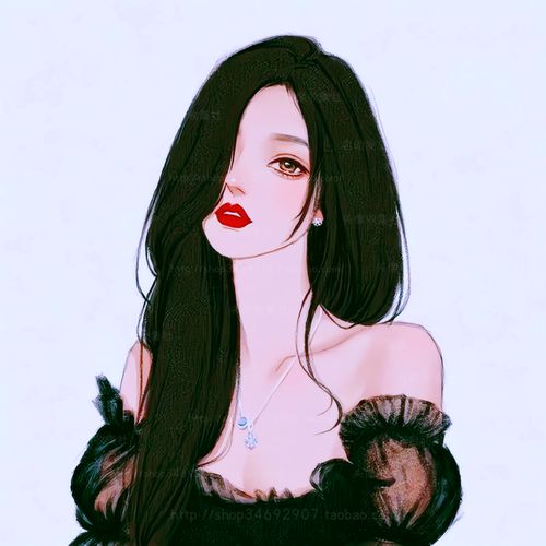 头像 女 卡通 动漫手绘 长发美女 高清 头像 头像收集社 自动发货