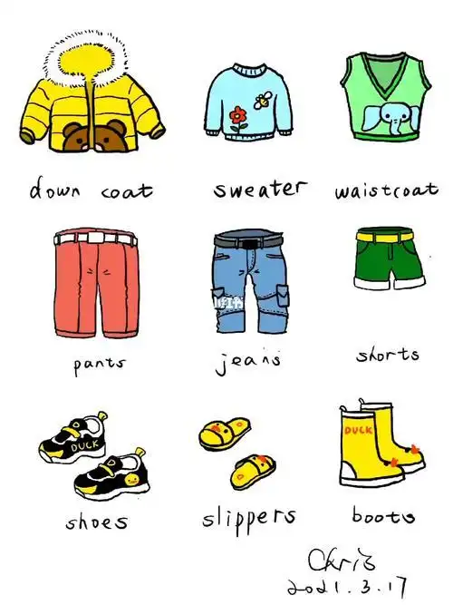 衣服简笔画图片大全衣服简笔画图片大全可爱