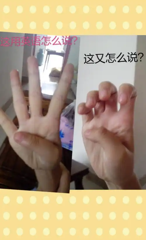 采纳 前者是four(英文的四),后者是wonderful(与"弯的four"相同发音)