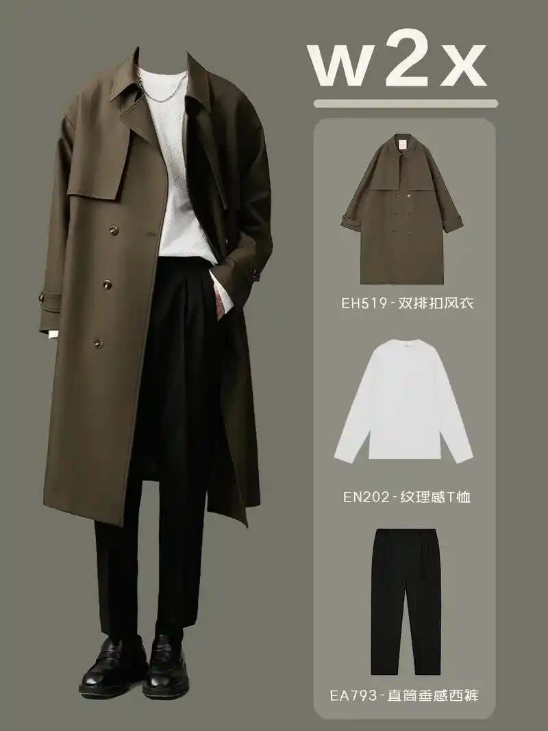 男生早春通勤风衣高级穿搭|简约百搭不重样.作为都市精致型男, - 抖音