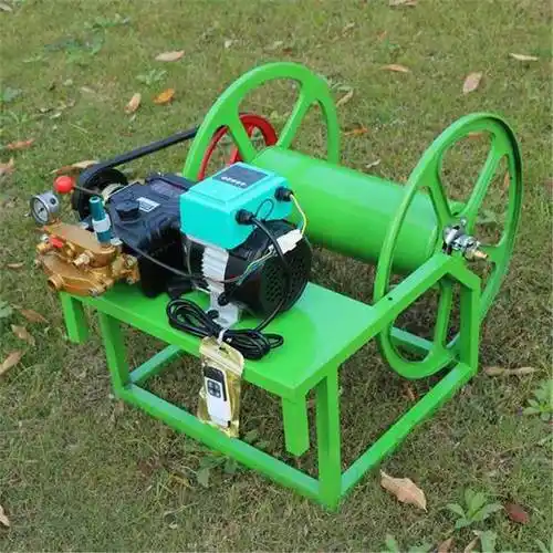 遥控电动卷管打药机 直流电瓶喷雾器 无刷电机不坏