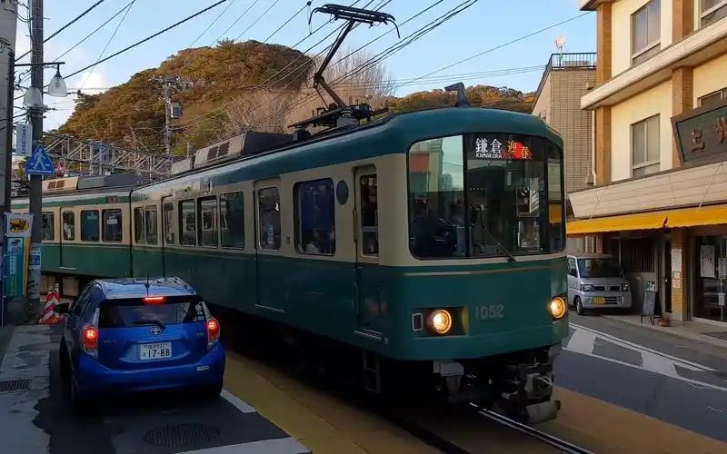 铁道旅情2019年平成31年迎春日本江之岛电铁有轨电车20190104