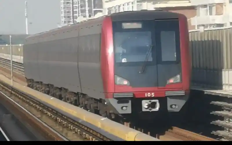 天津地铁1号线鞍山道—下瓦房四站三区间车头视角