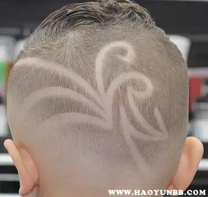 儿童刻字发型发型图片儿童雕花发型图片大全