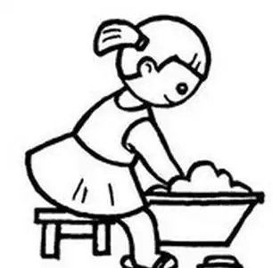 女孩子衣服的简笔画图片