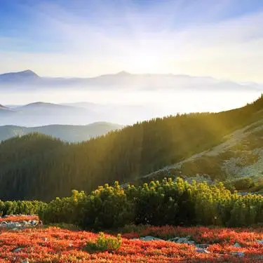 日出群山_微信头像风景图片_扣扣居