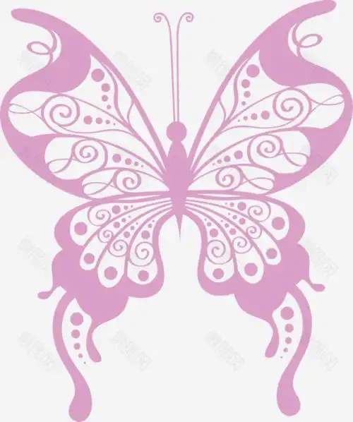 重叠蝴蝶剪纸图片大全