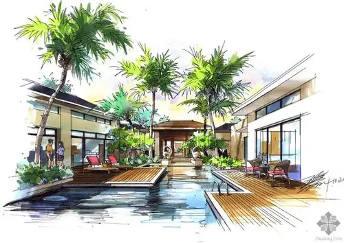 [分享]水彩渲染手绘欣赏资料免费下载