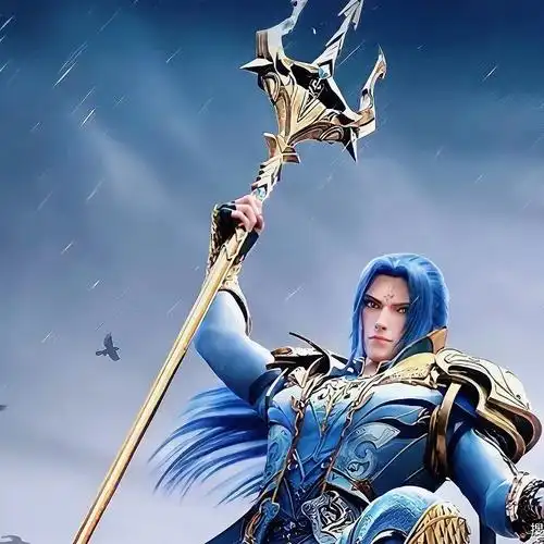 海神三叉戟斗罗大陆蓝银霸王枪特大唐三昊天锤超大号一米