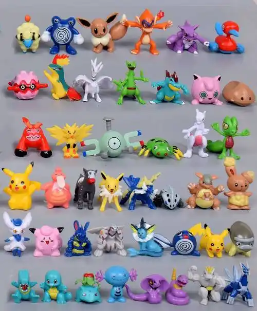 神奇宝贝口袋妖怪宠物小精灵宝可梦手办玩具公仔迷你神兽全套模型 100