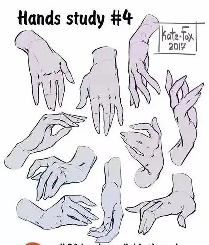 漫画人物手部画法的技巧!