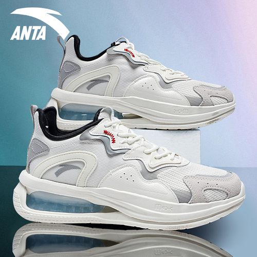 安踏气垫鞋男鞋夏季轻便软底减震潮流休闲运动鞋网面透气跑步鞋子