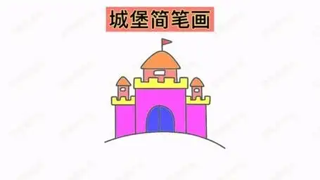 城堡怎么画?漂亮简单城堡简笔画